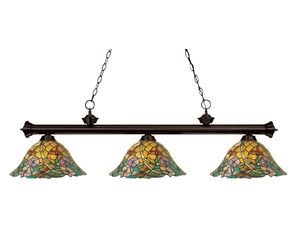 Z-Lite 100703BRZ-Z14-18 Eden 3 Light Island Billiard Bronze