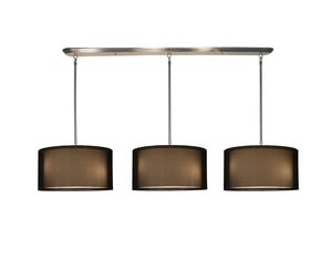 Z-Lite 144-15-3BK Nikko 9 Light Island Billiard  Brushed Nickel