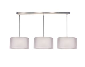 Z-Lite 144-15-3W Nikko 9 Light Island Billiard  Brushed Nickel-White