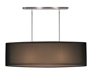 Z-Lite 144-36BK Nikko 3 Light Island Billiard Brushed Nickel-Black