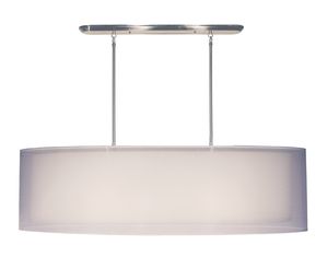 Z-Lite 144-36W Nikko 3 Light Island Billiard Brushed Nickel-White