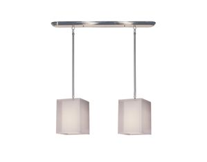 Z-Lite 145-6-2W Nikko 2 Light Island Billiard Brushed Nickel-White