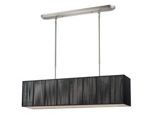Z-Lite 173-36BK-NC Casia 4 Light Island Billiard Brushed Nickel-Black