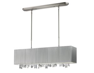 Z-Lite 173-36S Casia 4 Light Island Billiard Brushed Nickel-Silver