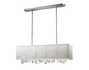 Z-Lite 173-36W Casia 4 Light Island Billiard Brushed Nickel-White