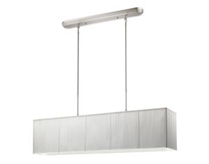 Z-Lite 173-36W-NC Casia 4 Light Island Billiard Brushed Nickel-White