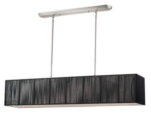 Z-Lite 173-48BK-NC Casia 5 Light Isalnd-Billiard Brushed Nickel-Black