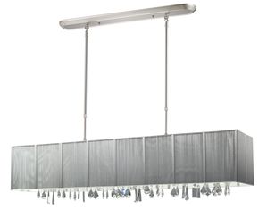 Z-Lite 173-48S Casia 5 Light Isalnd-Billiard Brushed Nickel-Silver