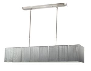 Z-Lite 173-48S-NC Casia 5 Light Isalnd-Billiard Brushed Nickel-Silver