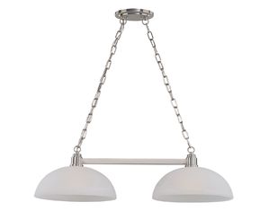 Z-Lite 314-2-BN Chelsey 2 Light Island Billiard Brushed Nickel