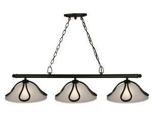 Z-Lite 317-3B Carlisle 3 Light Island Billiard Bronze