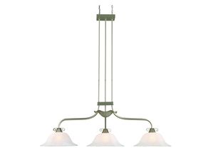 Z-Lite 701-3-WM14 Liberty 3 Light Island Billiard Satin Nickel