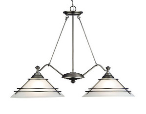 Forecast Lighting 2 Light Niles Pendant Island Light - Fast FREE FedEx Shipping!
