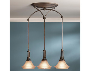 Kichler 3 Light Sedona Bronze Trestle Pendant Island Light - Fast FREE FedEx Shipping!