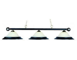 Landmark Lighting 3 Light Billiard Matte Black Pendant Island Light - Fast FREE FedEx Shipping!