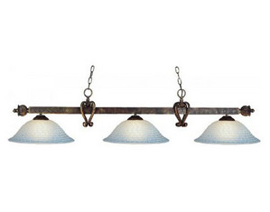 Landmark Lighting Billiard Tiffany Bronze 190/5-TBH-G3 Pendant Island Light