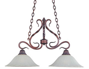 Maxim Lighting Via Roma 2 Light Trestle Pendant Island Light - Fast FREE FedEx Shipping!