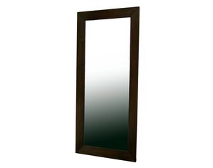Baxton Studio Daffodil Floor Mirror in Light Cappuccino Hardwood Frame