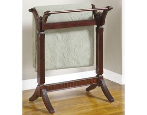 Powell Contemporary Merlot Blanket Rack