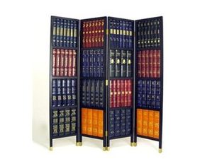 4-P BOOK SCREEN Room Divider