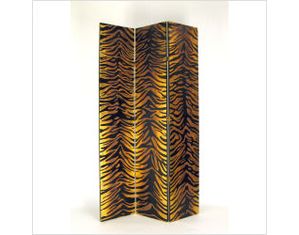 GOLD LEAF ZEBRA SCREEN Room Divider