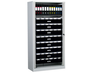 NPSG 78 inch Multi Media Storage Tambour Cabinet