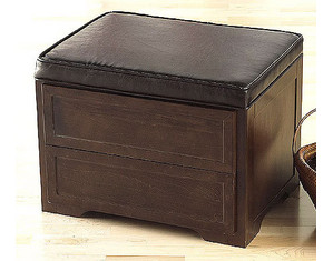 SEI Media Storage Ottoman