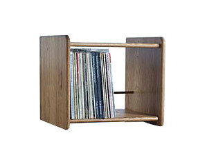 Wood Technology CM-1 Series Stackable Floor CD DVD Storage