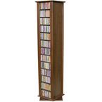 Oak  CD or DVD Spinning Towers