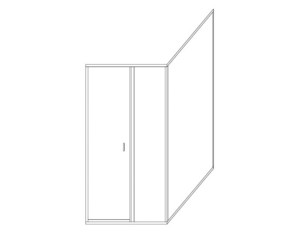 EASCO 75.25 inch Height Image Series 54 to 60 inch Opening shower enclosure - Fast FREE FedEx Shipping!