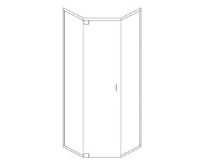EASCO Elite Series EL3-635 shower enclosure - Fast FREE FedEx Shipping!