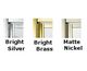 Available Finishes