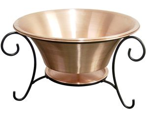Unique Arts Tabletop Copper Beverage Tub with Stand