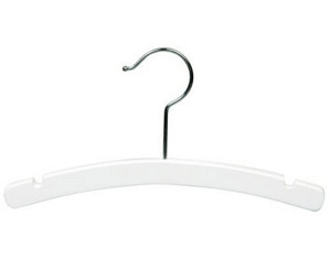 Only Hangers 10 inch White Top Clothes Hangers - Fast FREE FedEx Shipping!