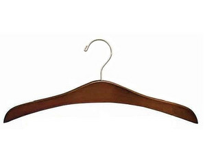 Only Hangers Decorative Walnut Top Clothes Hangers - Fast FREE FedEx Shipping!