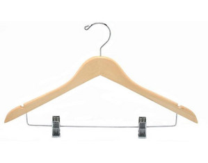 Only Hangers Flat Coordinate Clothes Hangers with Clips - QTY 25