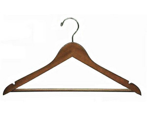 Only Hangers Flat Suit Hangers with Bar - QTY 25