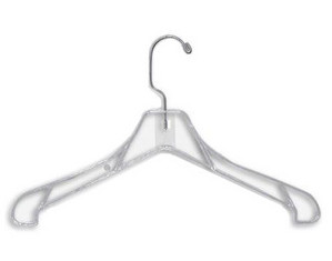 Only Hangers Heavyweight Clear Coat Clothes Hangers - Fast FREE FedEx Shipping!