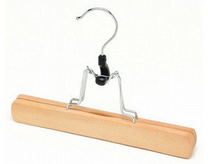 Only Hangers NH303 Natural Pant Skirt Clothes Hangers - QTY 25