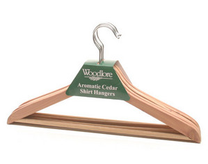 Woodlore 84008 Basic Cedar Clothes Hangers Bar - Fast FREE FedEx Shipping!