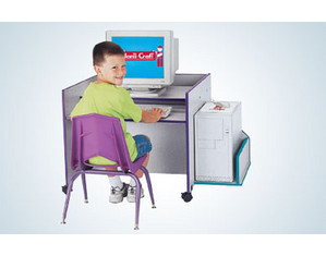 Jonti-Craft Rainbow Accents Thrifty KYDZ Single Computer Desk - Fast FREE FedEx Shipping!