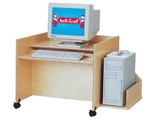 Jonti-Craft Thrifty KYDZ Computer Desk Single - Fast FREE FedEx Shipping!