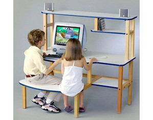 Wild Zoo Pre School Buddy Childrens Computer Desk - Fast FREE FedEx Shipping!