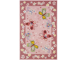 828 International Accents Butterfly Kids Rug