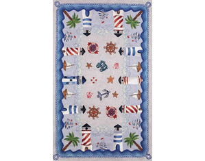 828 International Accents Lighthouse Kids Rug