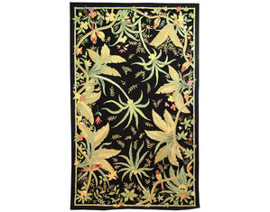 828 International Accents Paradise Black Kids Rug