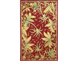 828 International Accents Paradise Red Kids Rug
