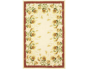 828 International Accents Sunflowers Kids Rug