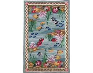 828 International Accents Underwater Kids Rug