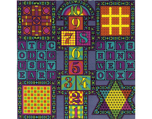 Joy Carpets Fun N Games Kids Rug - Fast FREE FedEx Shipping!